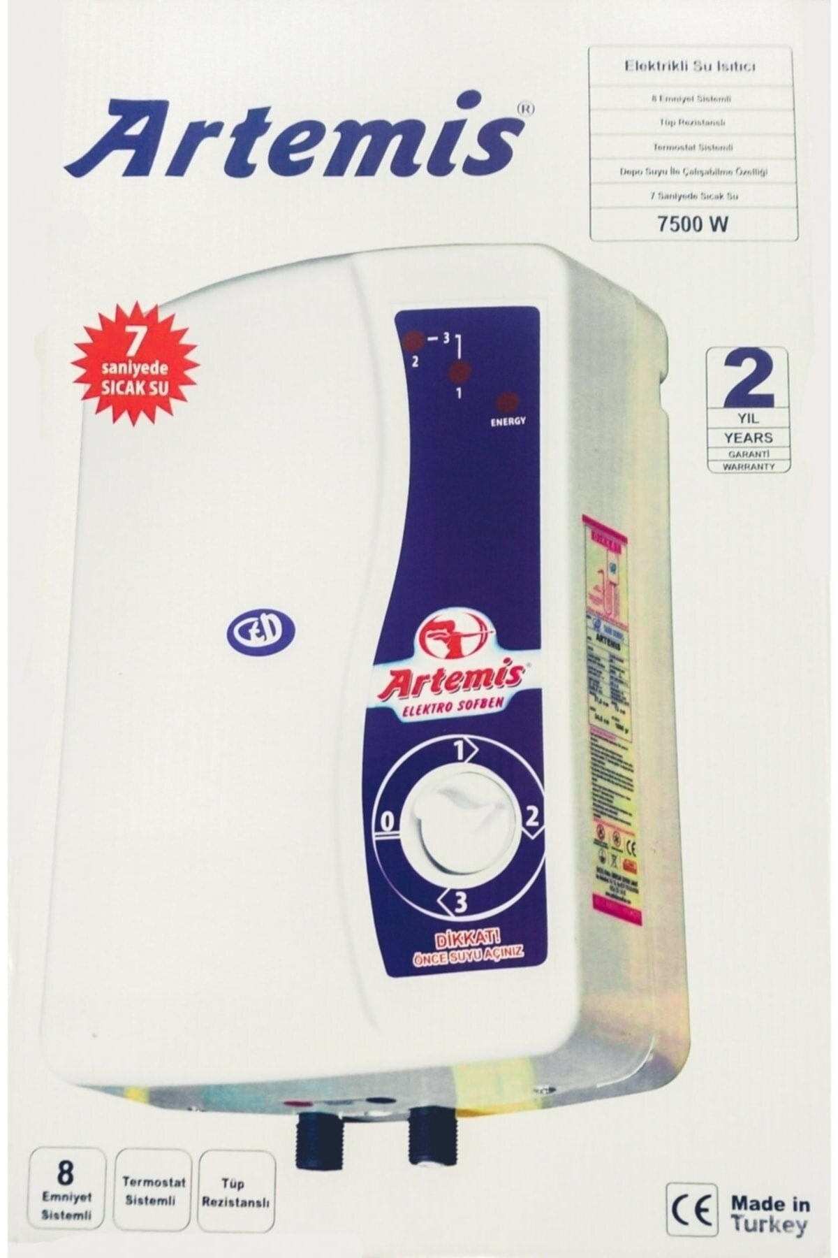 Artemis Elektrikli Şofben